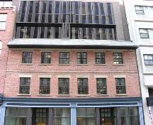 Top stories showing set back modern addition and remnants of slate roof, Lenoir Building, Halifax, 2005.; Heritage Division, NS Dept. of Tourism, Culture and Heritage, 2005