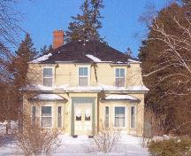 Showing front elevation and Second Empire style in winter; Alberton Historical Preservation Foundation Incorporated, 2005