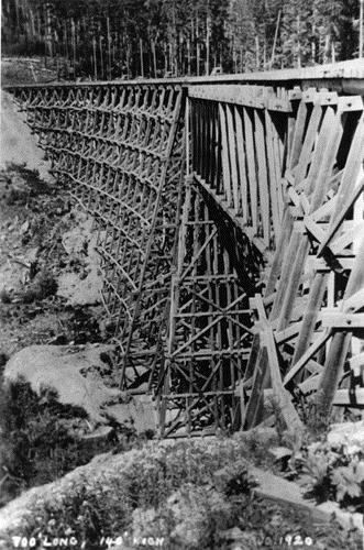 Kinsol Trestle, 1920