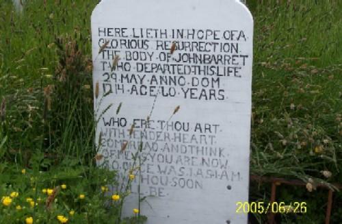 John Parot's Grave, Old Perlican, NL.
