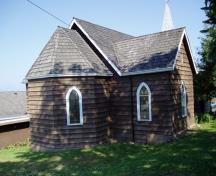 St. John the Evangelist Anglican Church, back view of chancel exterior, 2008; Town of Ladysmith, 2008