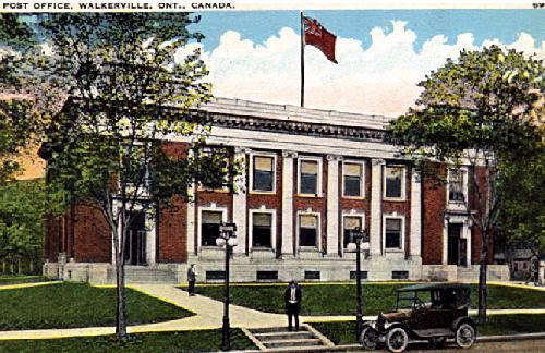 Walkerville Post Office postcard (circa 1920)