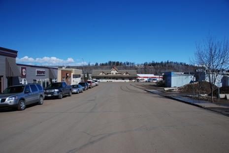 View of station and streetscape