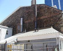 North elevation showing low gable roof line, Harrington MacDonald-Briggs Building, Halifax, Nova Scotia, 2005.; HRM Planning and Development Services, Heritage Property Program, 2005.