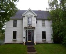 La résidence du shérif John Shirreff (Place Buccleuch), élévation avant.; City of Miramichi