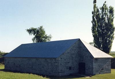 Vue du coin de la Poudrière à Fort Lennox