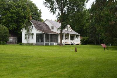 Main house: partial west elevation