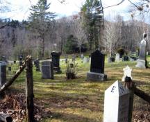 Image of Mount Hope Cemetery showing various stones; Grand Bay-Westfield