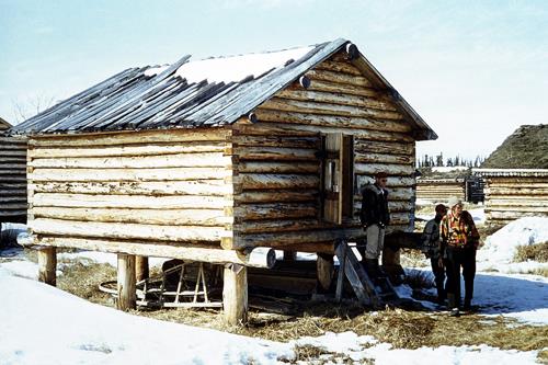 One of Knut Lang's store houses, 1954