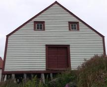 View of the rear façade of the Seal Store, Battle Harbour, NL.; © HFNL 2013 
