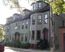 Street elevation, middle right house, Charles H. Willis House, Halifax, Nova Scotia, 2005.; Heritage Division, NS Dept. of Tourism, Culture and Heritage, 2005.