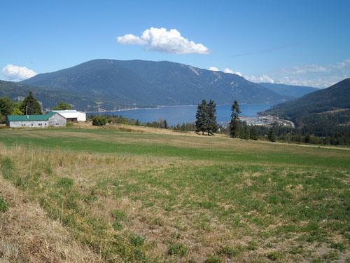 View from southwest toward Shuswap Lake, 2012