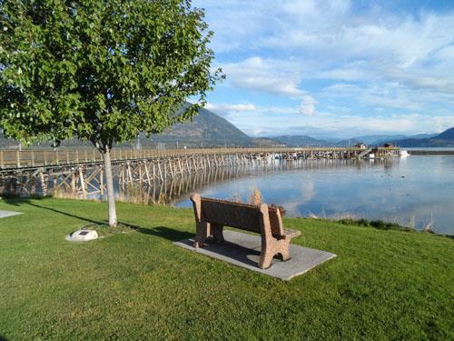 View northwest toward wharf, 2012