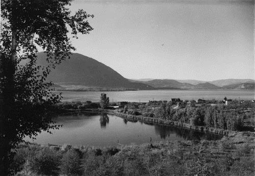 View from southeast, historic