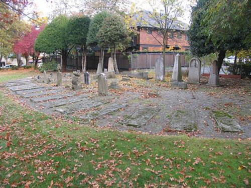 Arrangement of headstones, 2008
