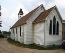 Exterior view of Christ Church, The Pas, 2014.; Historic Resources Branch, Manitoba Tourism, Culture, Heritage, Sport and Consumer Protection, 2015