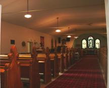 Interior view of Christ Church, The Pas, 2014.; Historic Resources Branch, Manitoba Tourism, Culture, Heritage, Sport and Consumer Protection, 2015