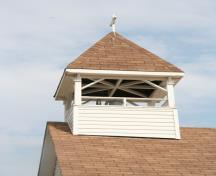 View of the bellfry of Christ Church, The Pas, 2014.; Historic Resources Branch, Manitoba Tourism, Culture, Heritage, Sport and Consumer Protection, 2015