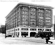 Exterior oblique view of the Westminster Trust Company; New Westminster Public Library, NWPL 2543
