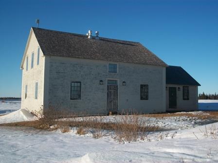 East elevation with kitchen wing