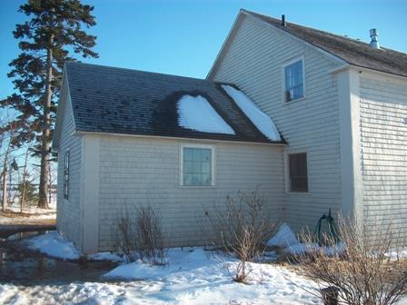 North elevation with kitchen wing