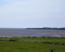 Light with Confederation Bridge in background; Province of PEI, C. Stewart, 2012