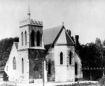 Exterior view of Holy Trinity Cathedral; New Westminster Public Library, NWPL 22
