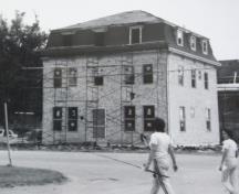 Showing building under renovation, c. 1980; Therese Mair Collection