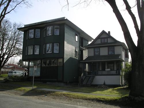 Eton Street frontage with neighbouring house