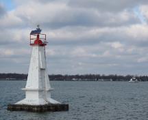 General view of Walpole Island Lower A32 Lighthouse; Walpole Island First Nation \ Première Nation Walpole Island, E. Thomas, 2016.