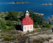General view showing Light tower; Jones Island Rear Range; Canadian Coast Guard | Garde côtière canadienne