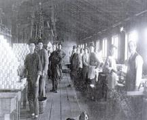 Chinese workers at Cleeve Canning Co., circa 1904. Courtesy of New Westminster Public Library (NWPL#790); New Westminster Public Library, NWPL #790