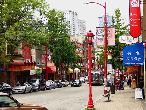 Vancouver Chinatown street scene