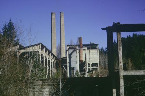 Remains of cement plant, Tod Inlet, 1960s