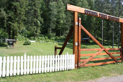 Quesnel Forks cemetery, 2000