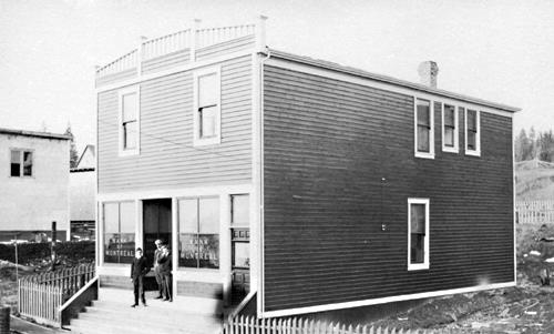 Oblique view from southeast corner