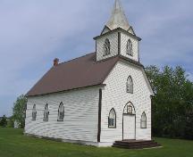 Southwest elevation of Scandia Lutheran Church Site, 2005.; Government of Saskatchewan, Brett Quiring, 2005.