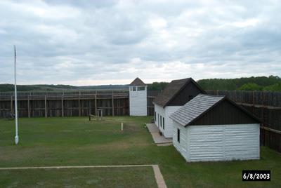 buildings inside the fort