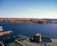 Aerial view of Shoal Tower National Historic Site of Canada.; Parks Canada Agency | Agence Parcs Canada, J. Butterill.
