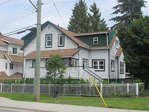 Exterior view of restored home, 2017