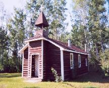 Front view of St. David's Anglican Church, 2004.; Government of Saskatchewan, James Winkel, 2004.