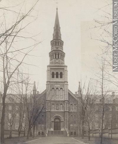 Convent chapel entrance, ca. 1890