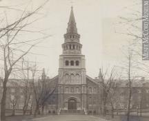 Grey Nuns Convent chapel entrance, Dorchester Street, Montreal, QC, about 1890; Musée McCord Museum / MP-0000.869.6