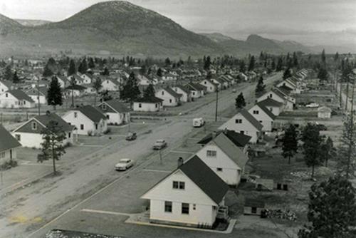 Historic panoram view of neighbourhood, c.1950