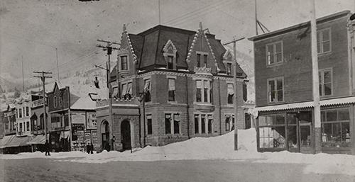 Historic exterior oblique view, circa 1912