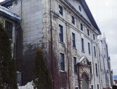 View of projecting central pavilion