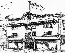 Rendering of the North Vancouver Masonic Temple; Vancouver Province, June 8, 1912, page 28