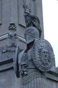 Queenston Heights, detail of Brock's Monument showing its Queenston limestone material and high level of craftsmanship.; Parks Canada / Parcs Canada