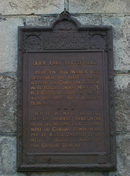 View in detail of the HSMBC plaque; Parks Canada / Parcs Canada, 2003