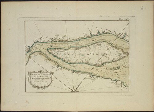 Map of the Île d'Orléans, 1764